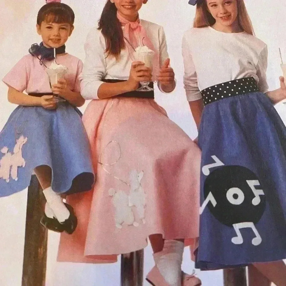 5/$25 MCCall 8136 vintage 1960 circular dress  rock and roll size 16 - Picture 2 of 4